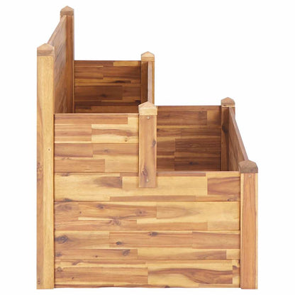46582 vidaXL 2-Tier Garden Planter 110x75x84 cm Solid Acacia Wood