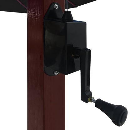 Garden Parasol | Black | Polyester | Large | UV-resistant materials