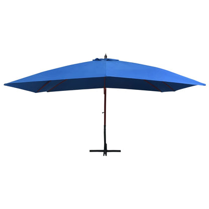 Garden Parasol | Blue | Polyester, Bamboo, Firwood | 400x300 cm