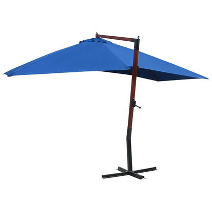 Garden Parasol | Blue | Polyester, Bamboo, Firwood | 400x300 cm