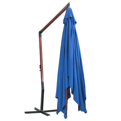 Garden Parasol | Blue | Polyester, Bamboo, Firwood | 400x300 cm