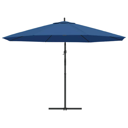Cantilever Garden Parasol | Blue | Polyester | 350 cm diameter | Tiltable