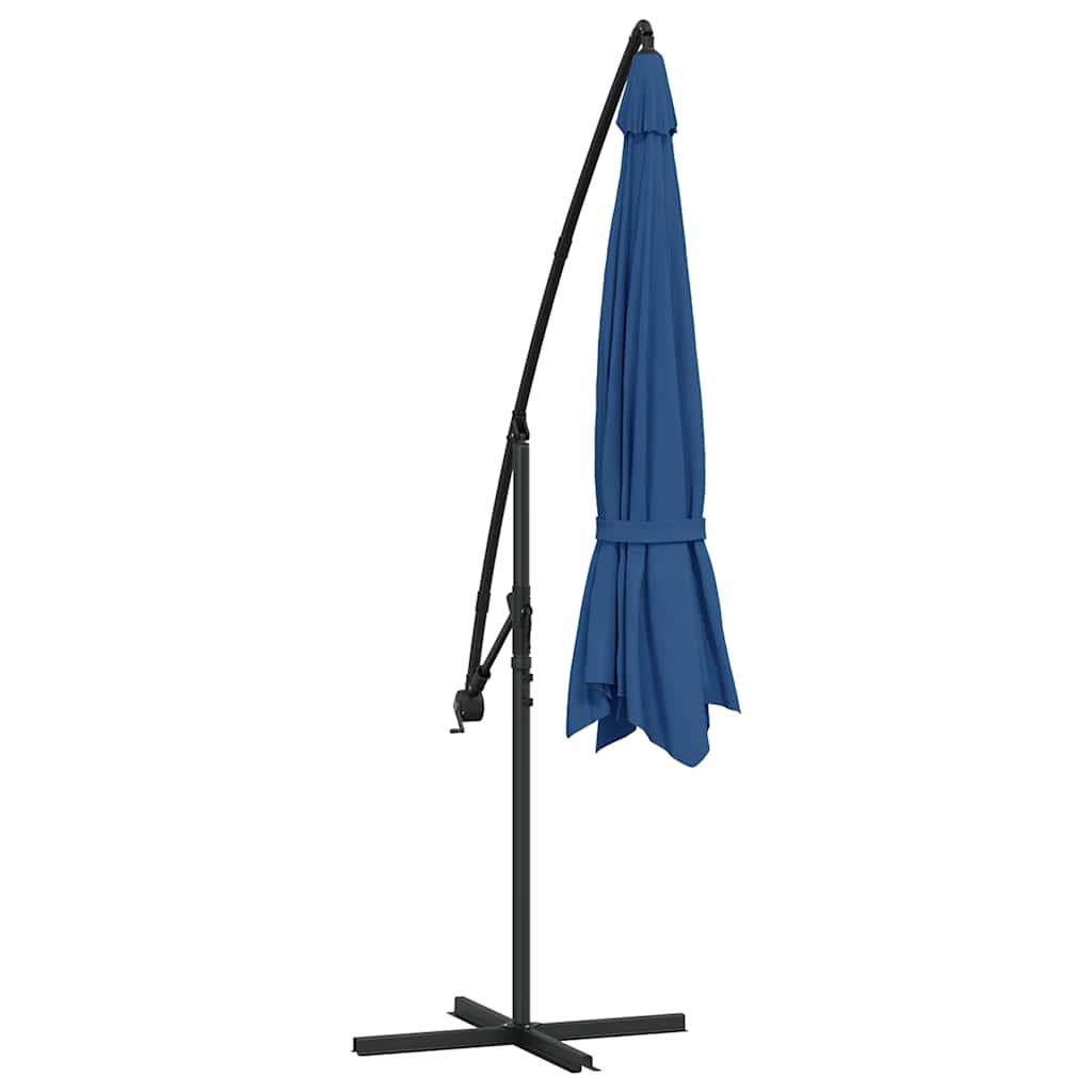 Cantilever Garden Parasol | Blue | Polyester | 350 cm diameter | Tiltable