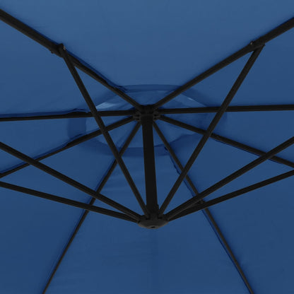 Cantilever Garden Parasol | Blue | Polyester | 350 cm diameter | Tiltable