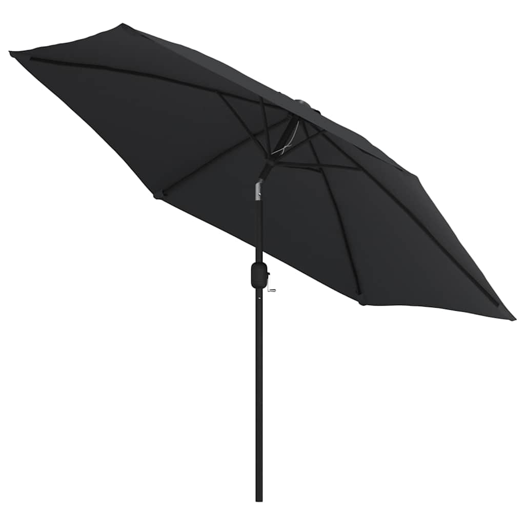 Garden Parasol | Black | Polyester, Steel | Large | Garden Parasol