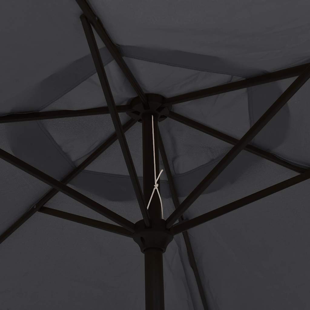 Garden Parasol | Black | Polyester, Steel | Large | Garden Parasol