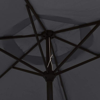 Garden Parasol | Black | Polyester, Steel | Large | Garden Parasol