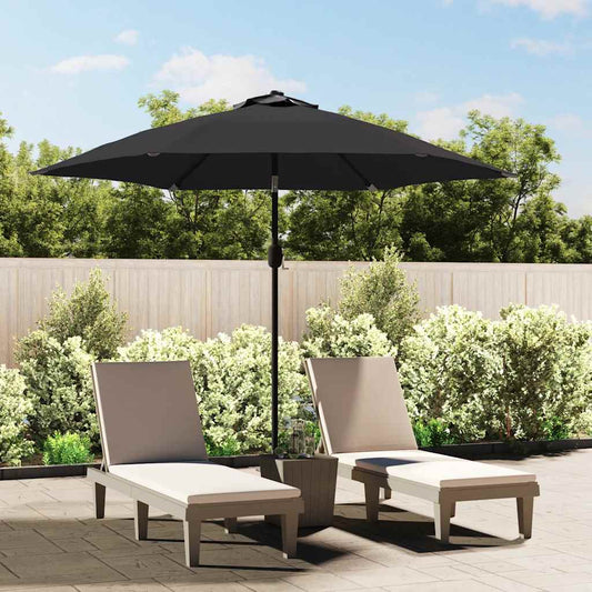 Garden Parasol | Black | Polyester, Steel | Large | Garden Parasol