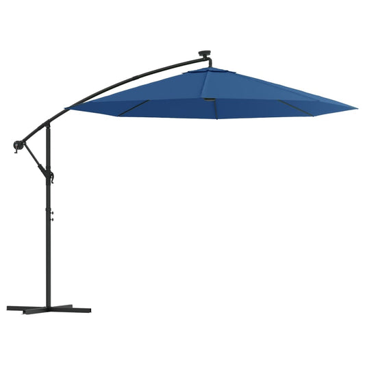 Cantilever Garden Parasol | Azure | Polyester fabric, Steel pole