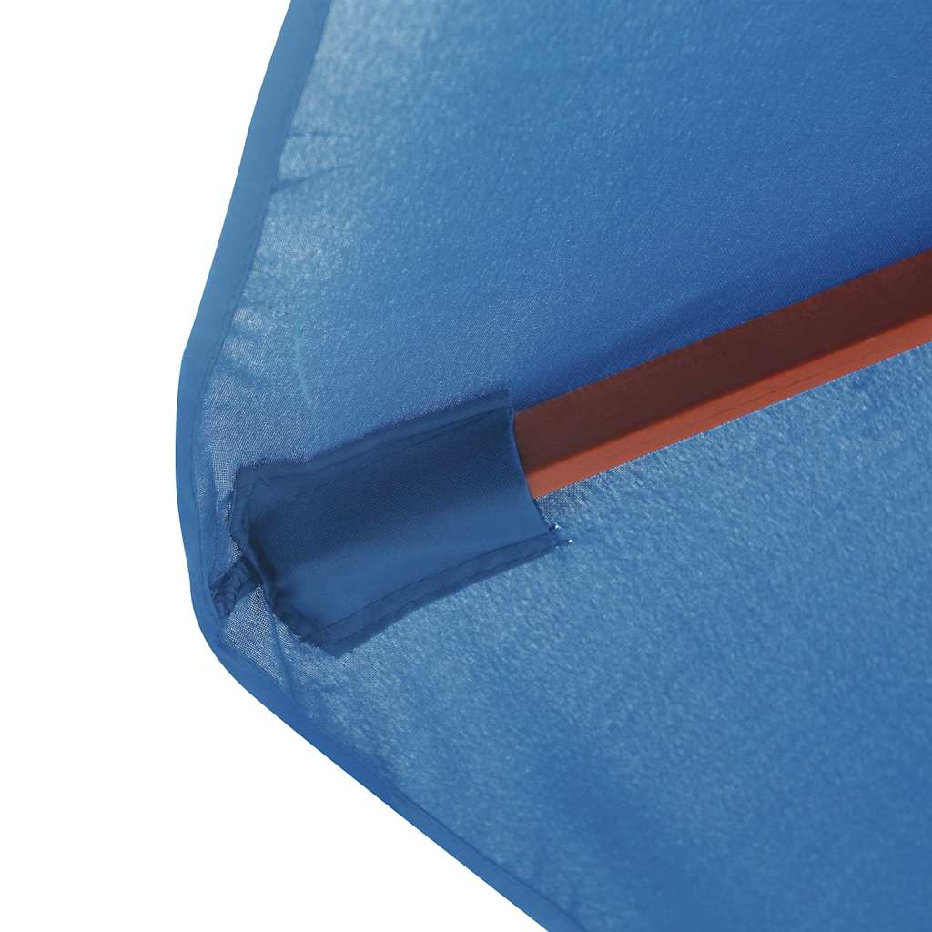47139 vidaXL Outdoor Parasol with Wooden Pole 350 cm Blue