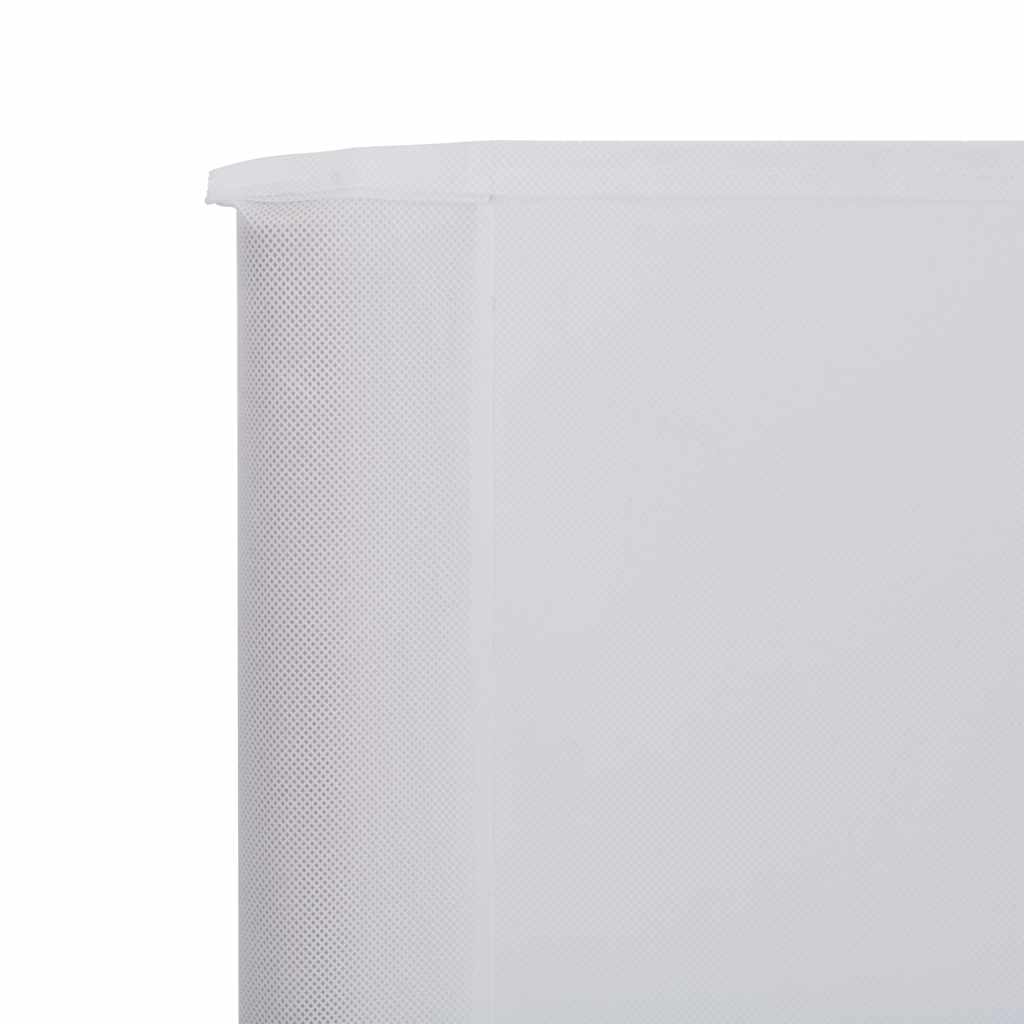 3-panel Wind Screen Fabric 400x80 cm Sand White