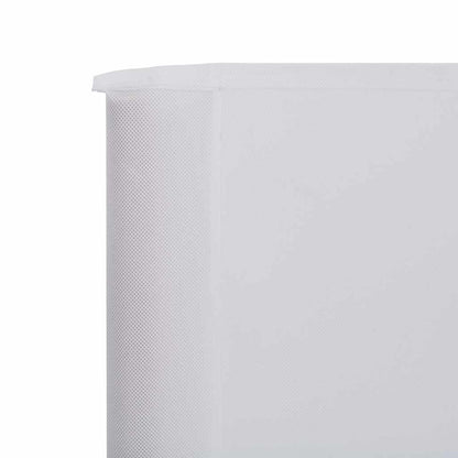 3-panel Wind Screen Fabric 400x80 cm Sand White