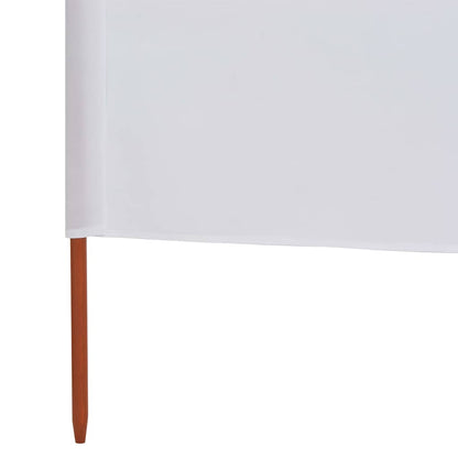 3-panel Wind Screen Fabric 400x80 cm Sand White