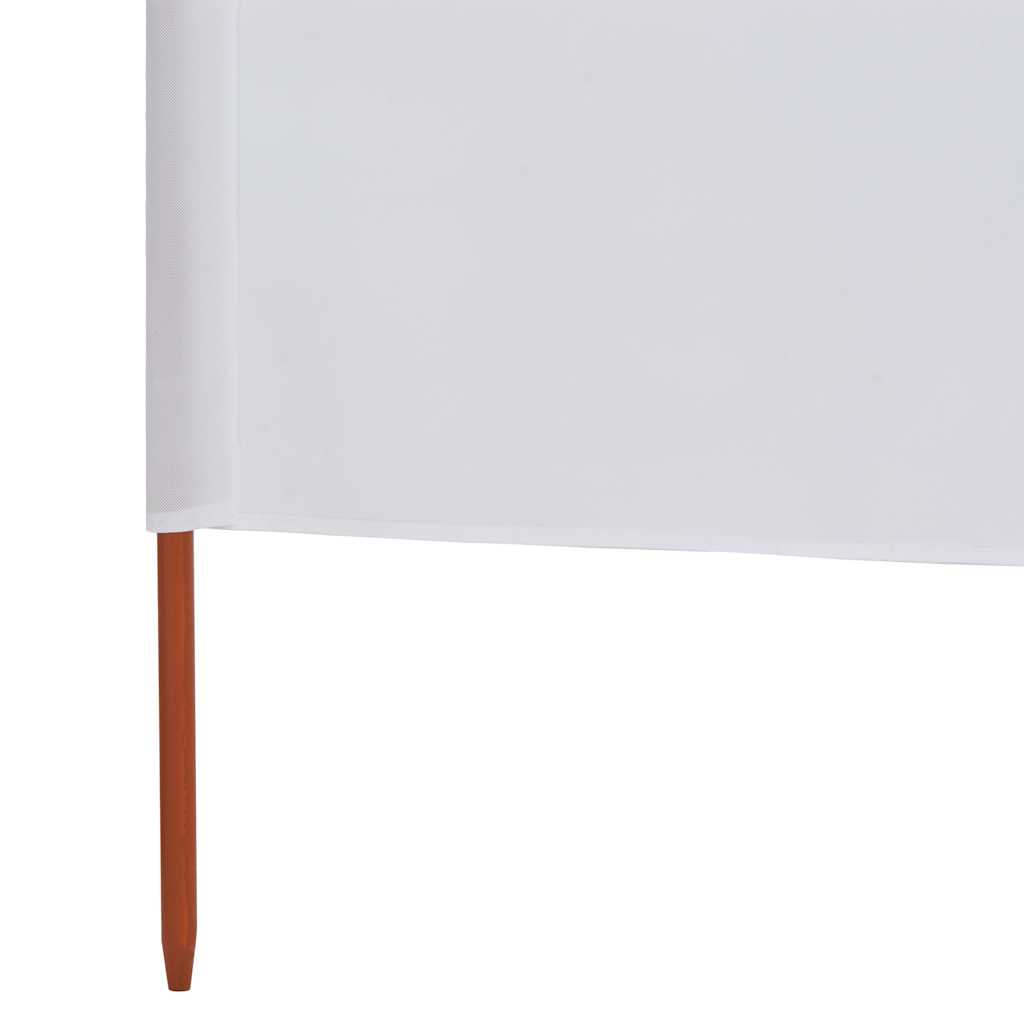 47148 vidaXL 3-panel Wind Screen Fabric 400x160 cm Sand White