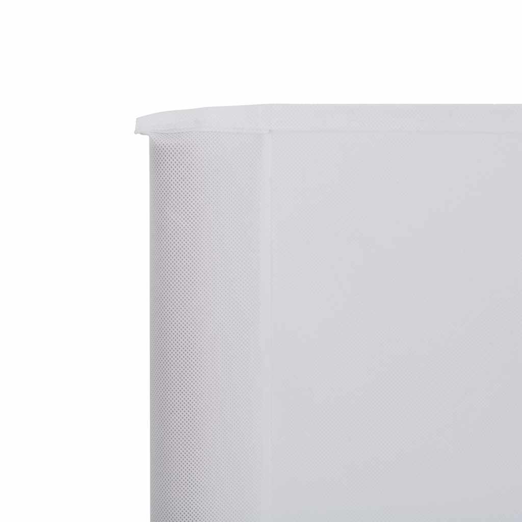 5-panel Wind Screen Fabric 600x80 cm Sand White