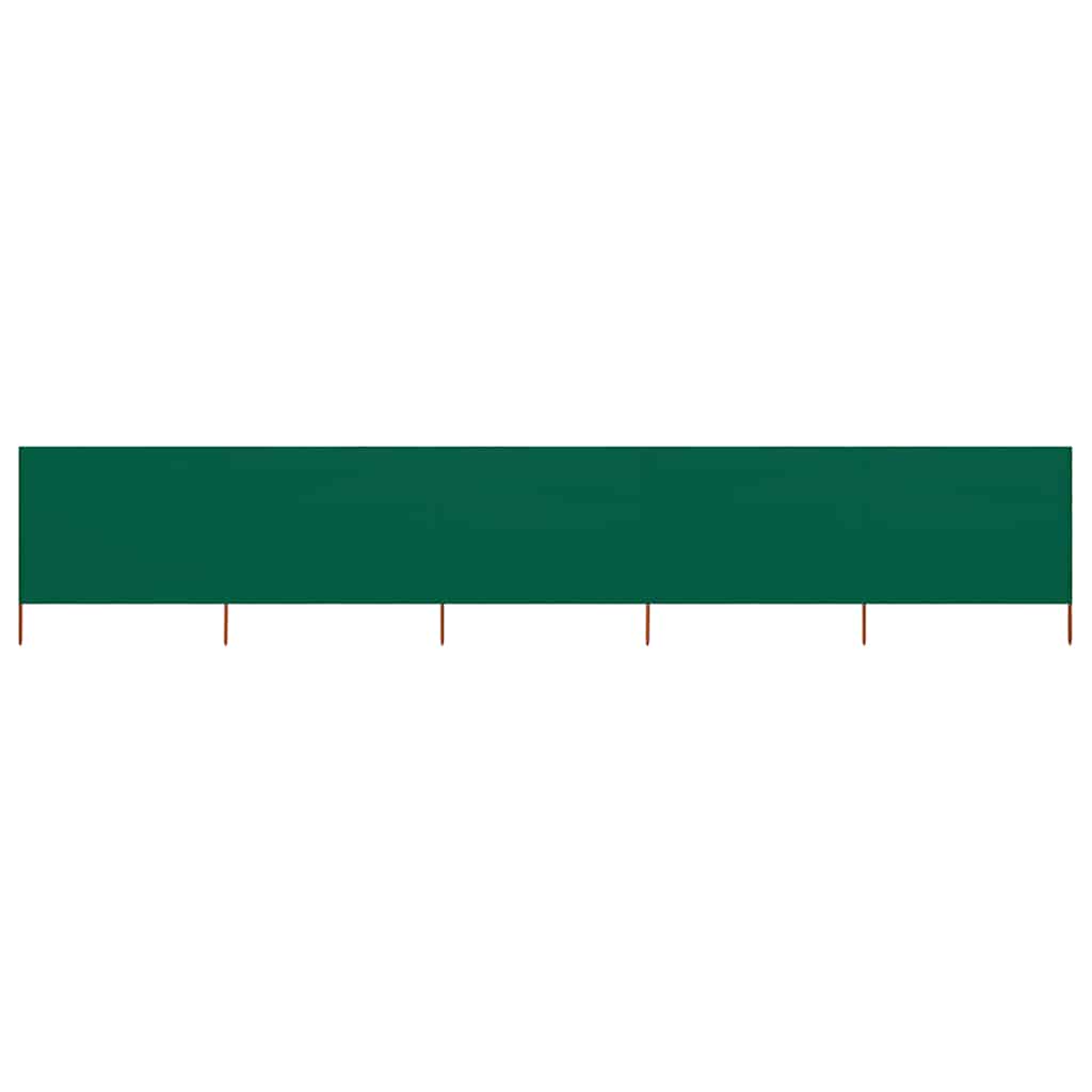 5-panel Wind Screen Fabric 600x80 cm Green