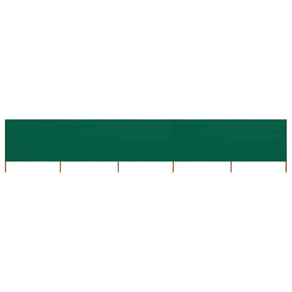 5-panel Wind Screen Fabric 600x80 cm Green