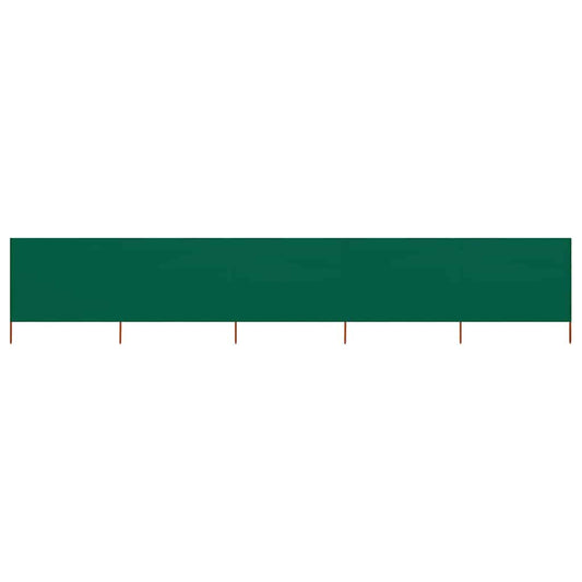 5-panel Wind Screen Fabric 600x80 cm Green