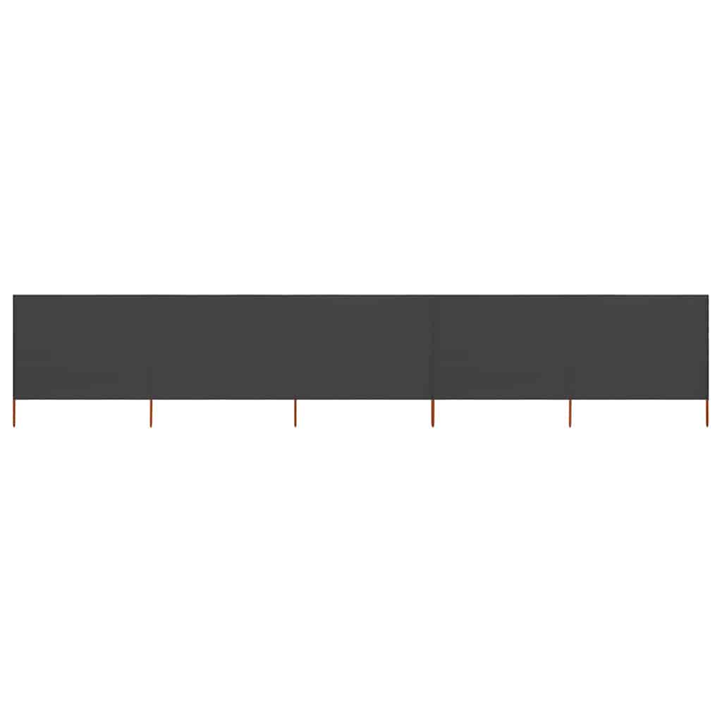 47156 vidaXL 5-panel Wind Screen Fabric 600x80 cm Anthracite