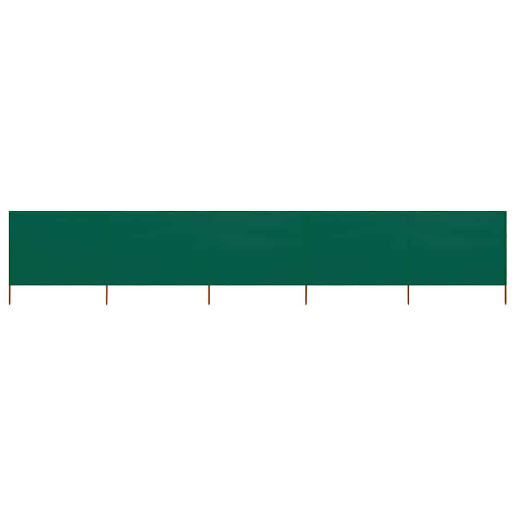47161 vidaXL 5-panel Wind Screen Fabric 600x120 cm Green