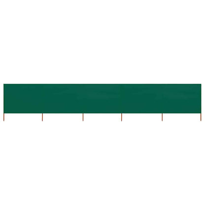 47161 vidaXL 5-panel Wind Screen Fabric 600x120 cm Green