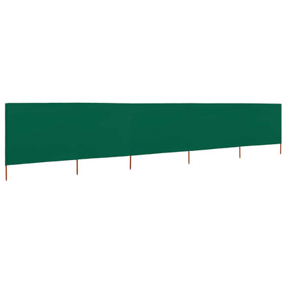 47161 vidaXL 5-panel Wind Screen Fabric 600x120 cm Green