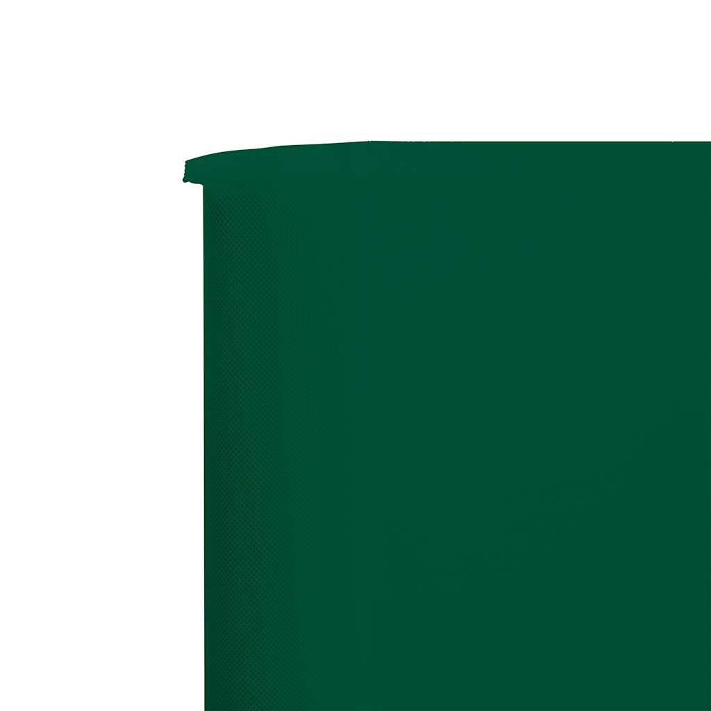 47161 vidaXL 5-panel Wind Screen Fabric 600x120 cm Green
