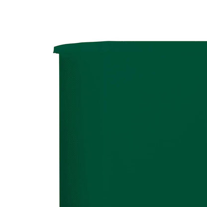 47161 vidaXL 5-panel Wind Screen Fabric 600x120 cm Green