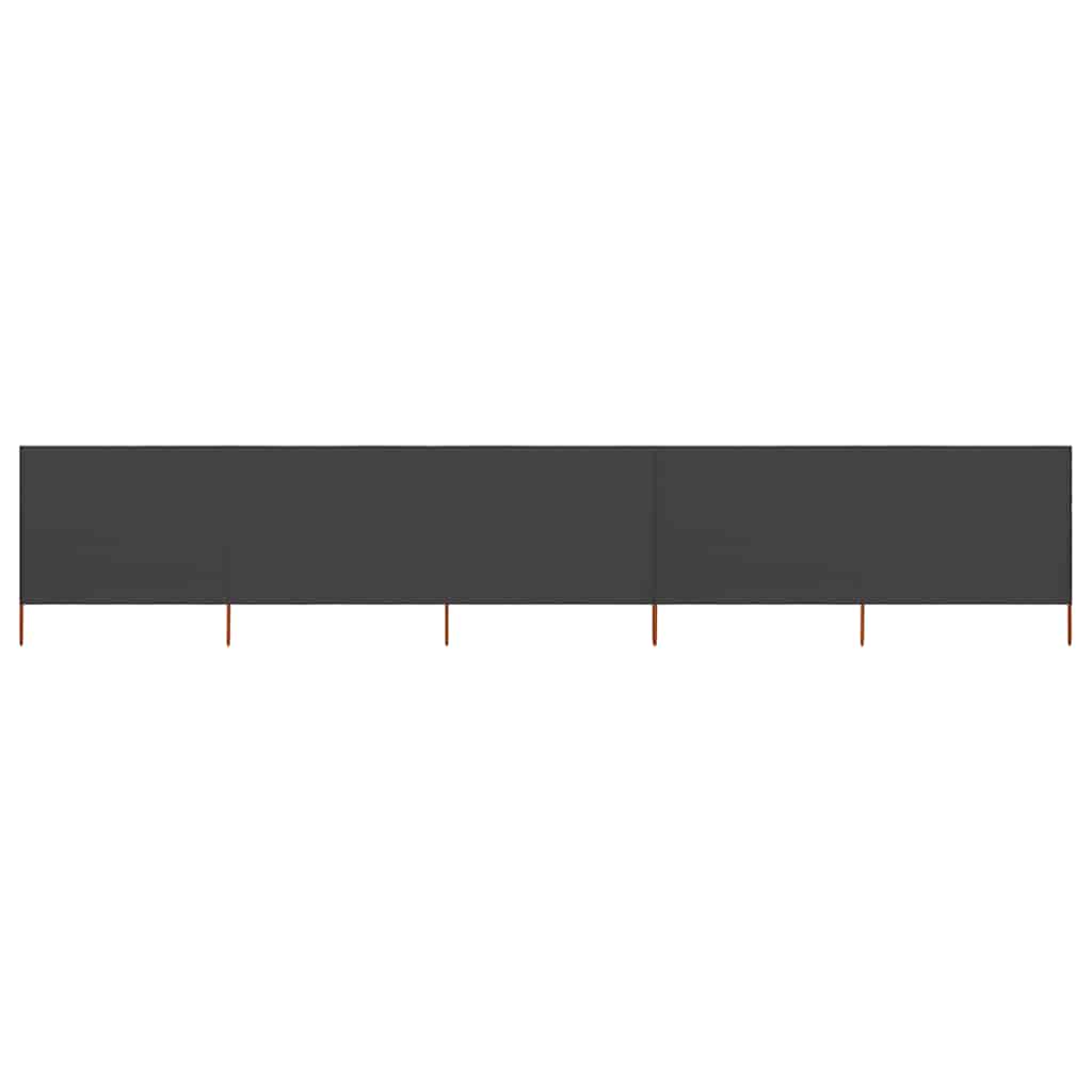 5-panel Wind Screen Fabric 600x160 cm Anthracite