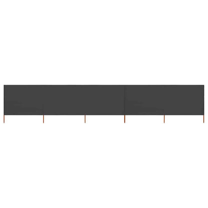 5-panel Wind Screen Fabric 600x160 cm Anthracite