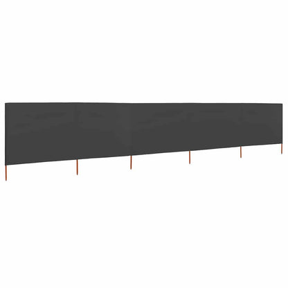 47168 vidaXL 5-panel Wind Screen Fabric 600x160 cm Anthracite