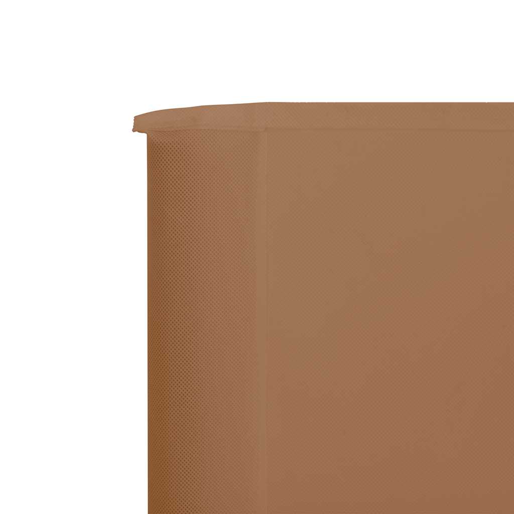 5-panel Wind Screen Fabric 600x160 cm Taupe
