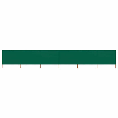 47175 vidaXL 6-panel Wind Screen Fabric 800x120 cm Green