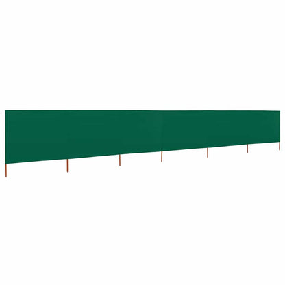 47175 vidaXL 6-panel Wind Screen Fabric 800x120 cm Green