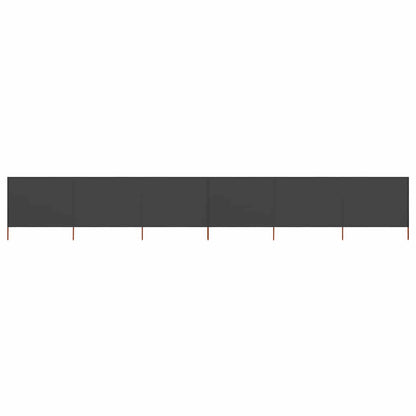 6-panel Wind Screen Fabric 800x120 cm Anthracite