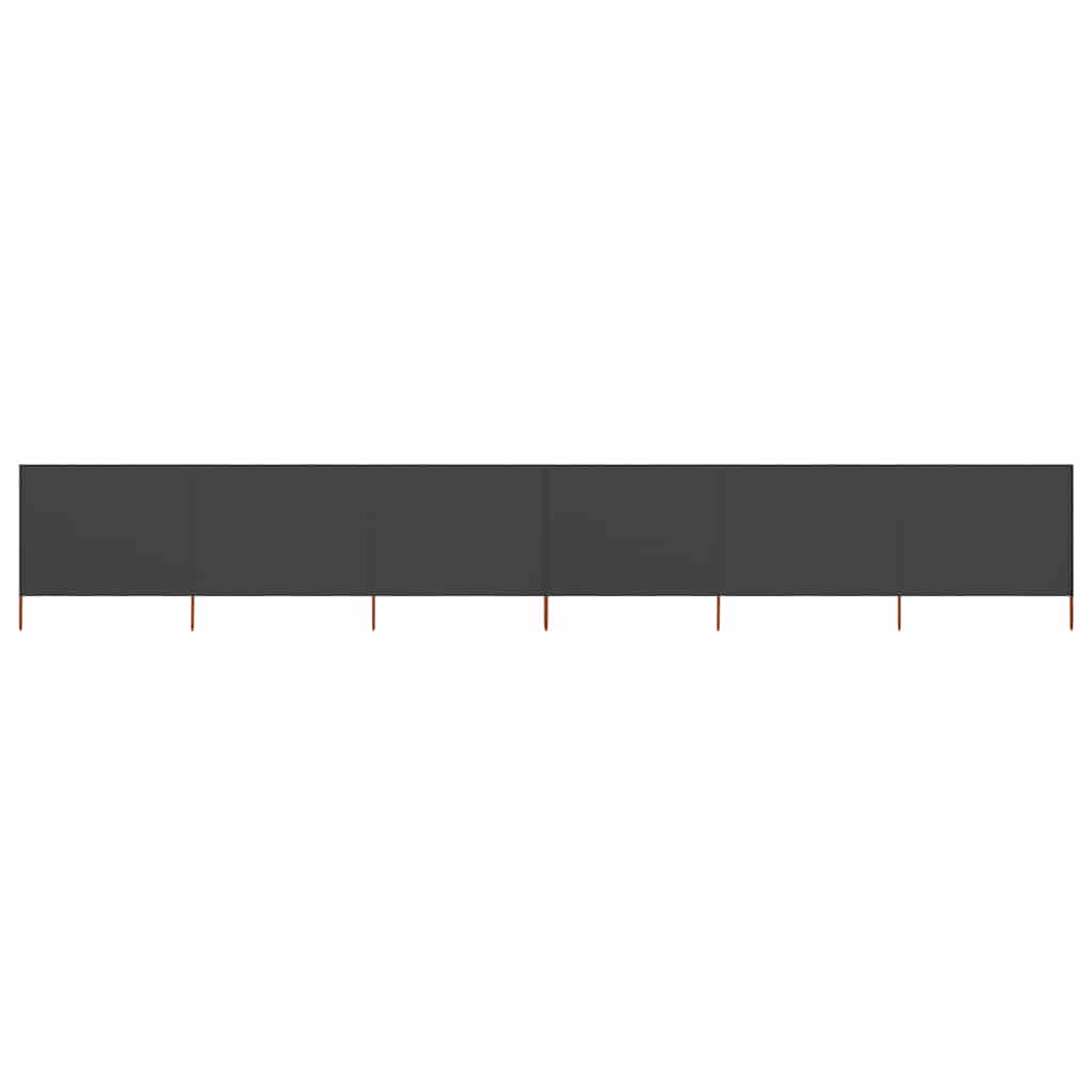 47176 vidaXL 6-panel Wind Screen Fabric 800x120 cm Anthracite