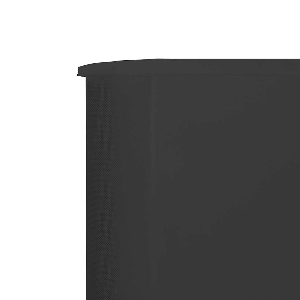 47176 vidaXL 6-panel Wind Screen Fabric 800x120 cm Anthracite