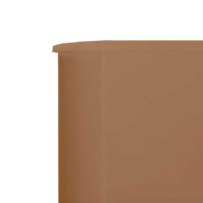 47177 vidaXL 6-panel Wind Screen Fabric 800x120 cm Taupe