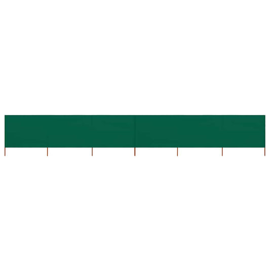 6-panel Wind Screen Fabric 800x160 cm Green