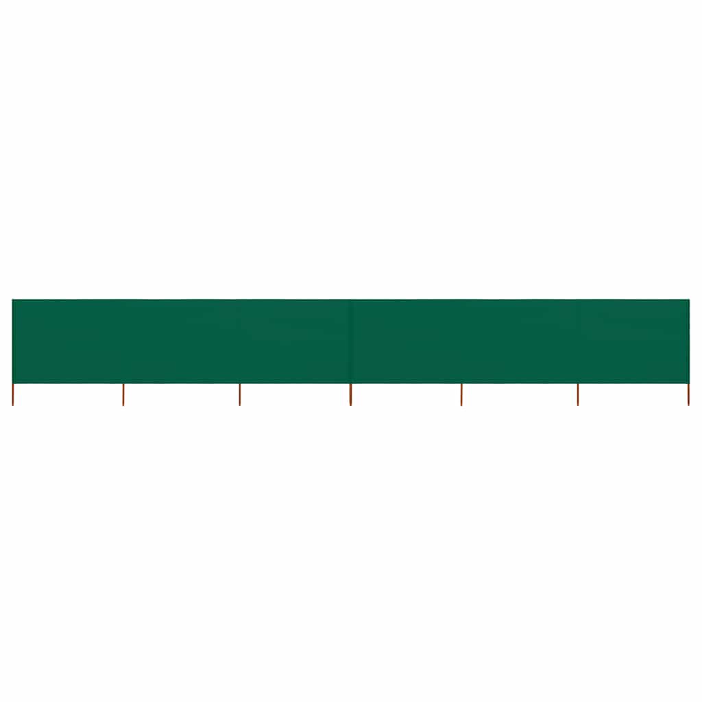 47181 vidaXL 6-panel Wind Screen Fabric 800x160 cm Green