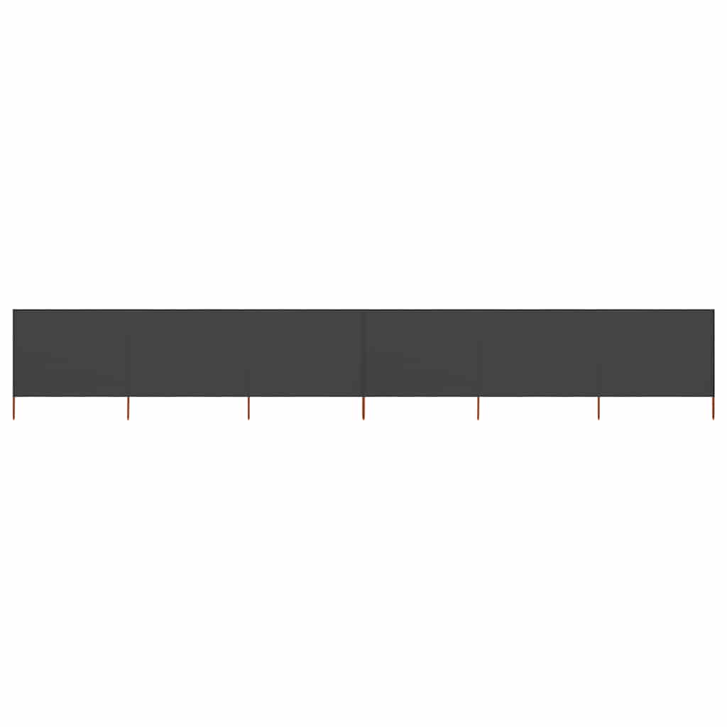 47182 vidaXL 6-panel Wind Screen Fabric 800x160 cm Anthracite