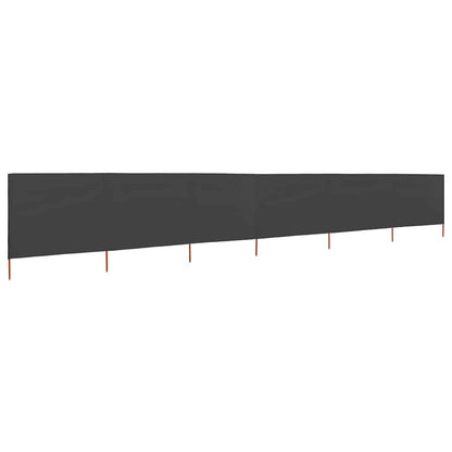 47182 vidaXL 6-panel Wind Screen Fabric 800x160 cm Anthracite
