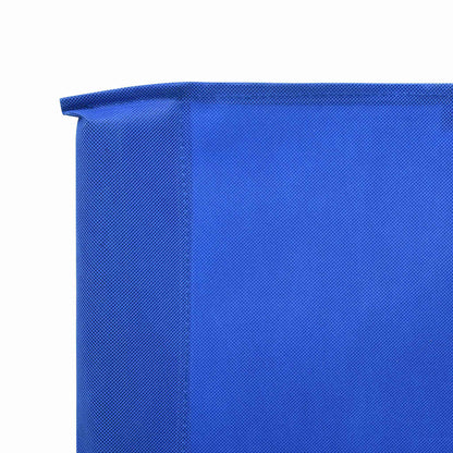 47185 vidaXL 6-panel Wind Screen Fabric 800x160 cm Azure Blue