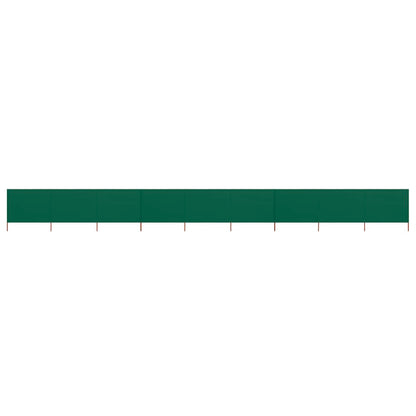 9-panel Wind Screen Fabric 1200x80 cm Green