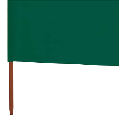 47187 vidaXL 9-panel Wind Screen Fabric 1200x80 cm Green