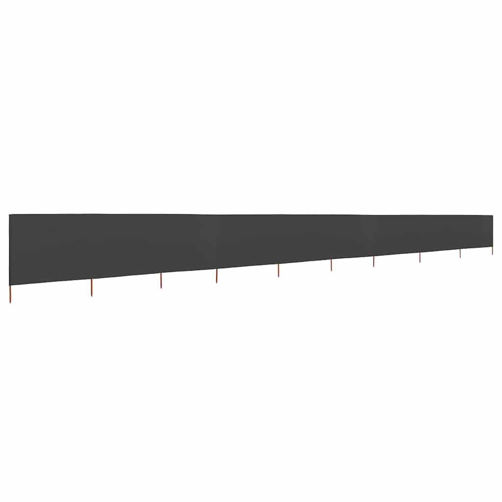 47188 vidaXL 9-panel Wind Screen Fabric 1200x80 cm Anthracite