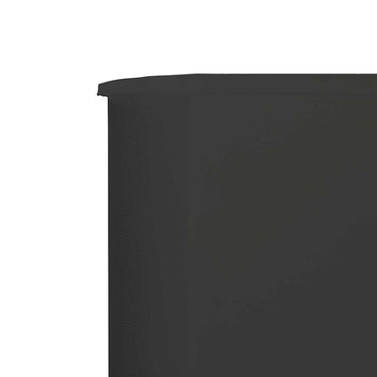 47188 vidaXL 9-panel Wind Screen Fabric 1200x80 cm Anthracite