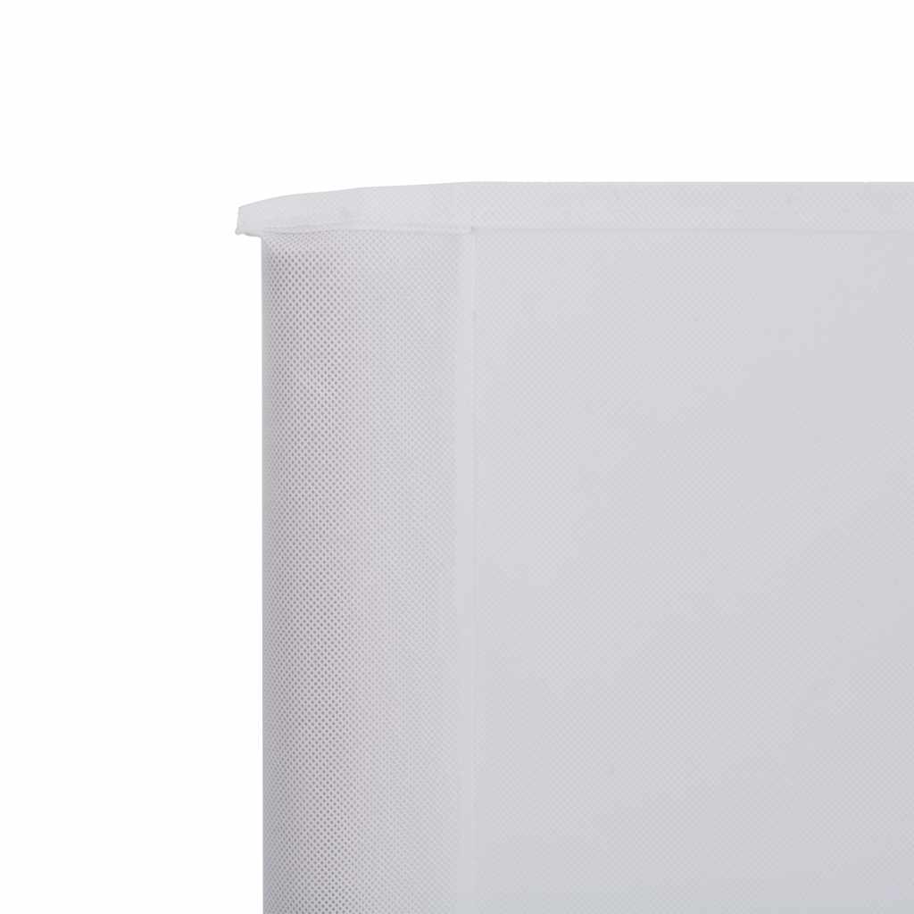 9-panel Wind Screen Fabric 1200x120 cm Sand White