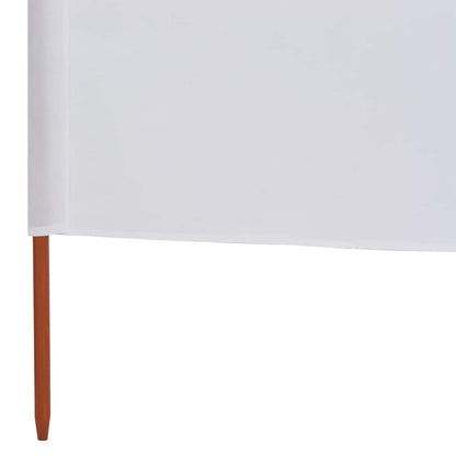 47192 vidaXL 9-panel Wind Screen Fabric 1200x120 cm Sand White