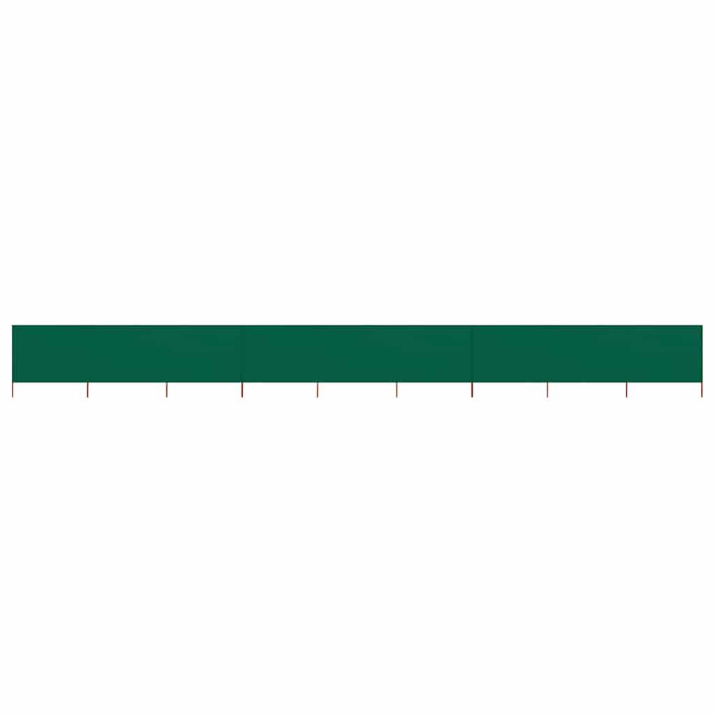 47193 vidaXL 9-panel Wind Screen Fabric 1200x120 cm Green